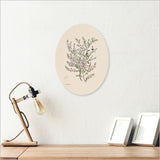 Wall Art - Ply Oval Sarah Feton Manuka (28cm)