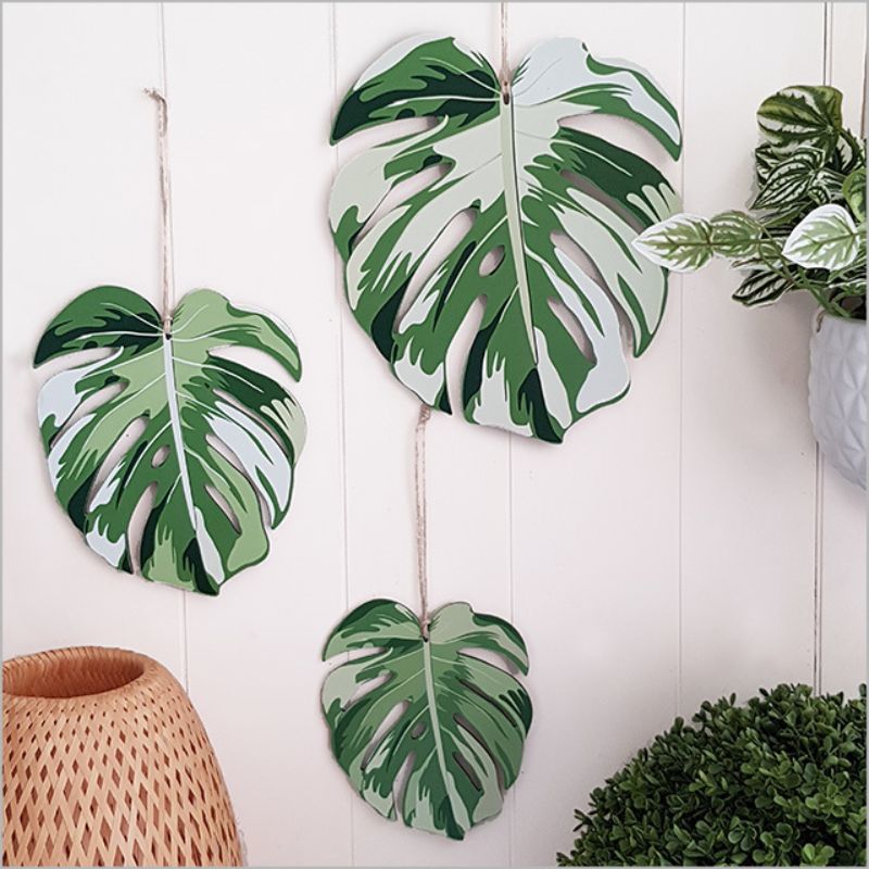 Wall Art - ACM Printed Monstera Set (3 Leaves)