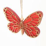 Hanging Ornament - Monarch Butterfly (Orange Satin Acrylic)
