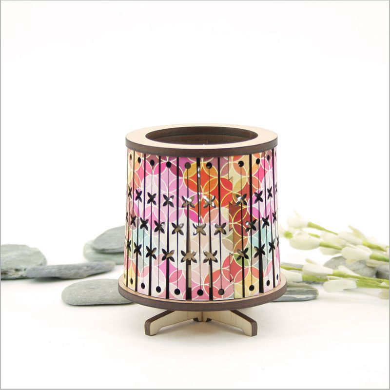 Round LED Tealight Holder - Bright Pacific (8.5cm)