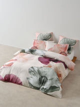 Ellie Duvet Cover Set by Linen House - King (Plum)