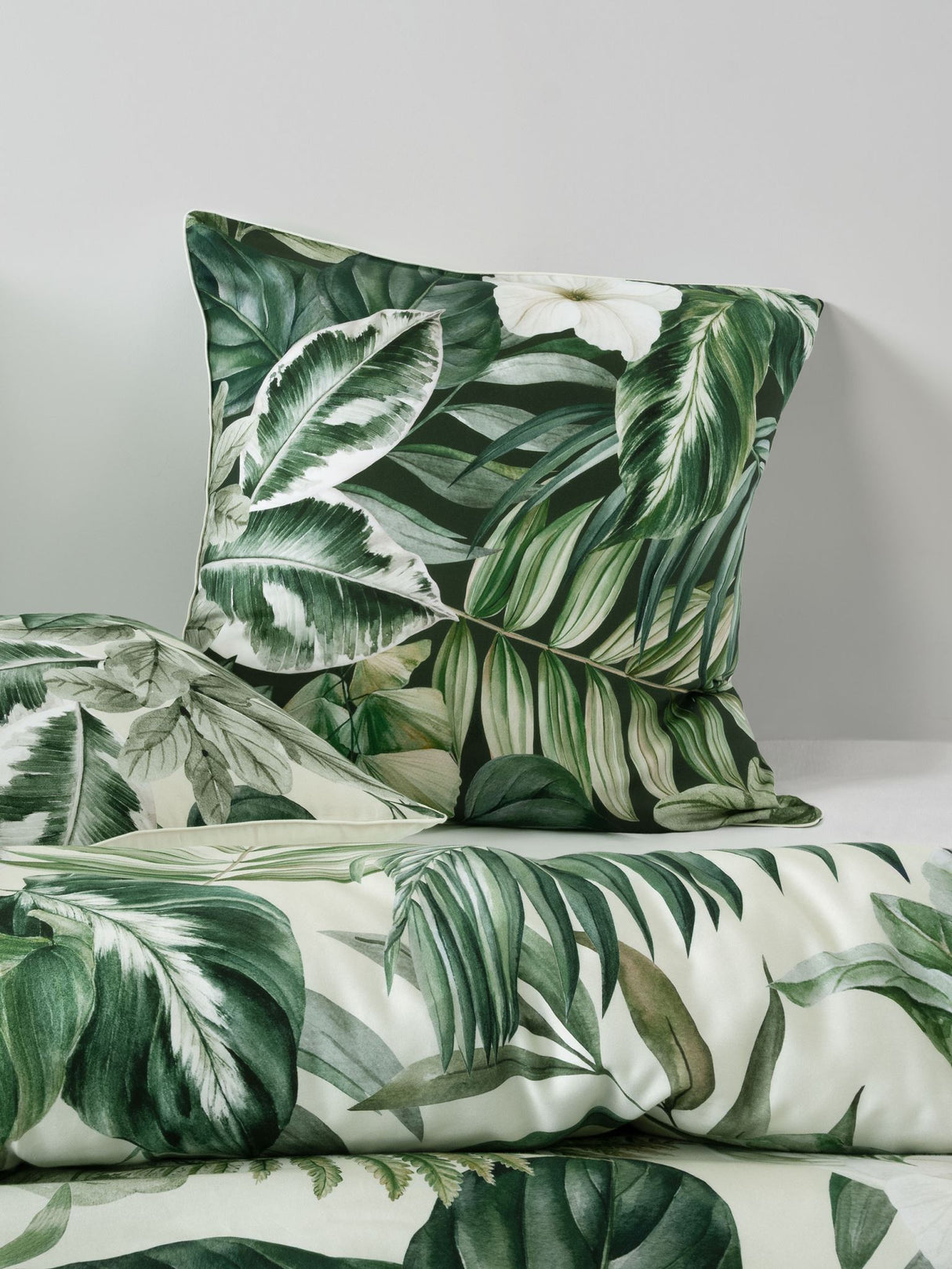 Evergreen Duvet Cover Set by Linen House - King (Sage)