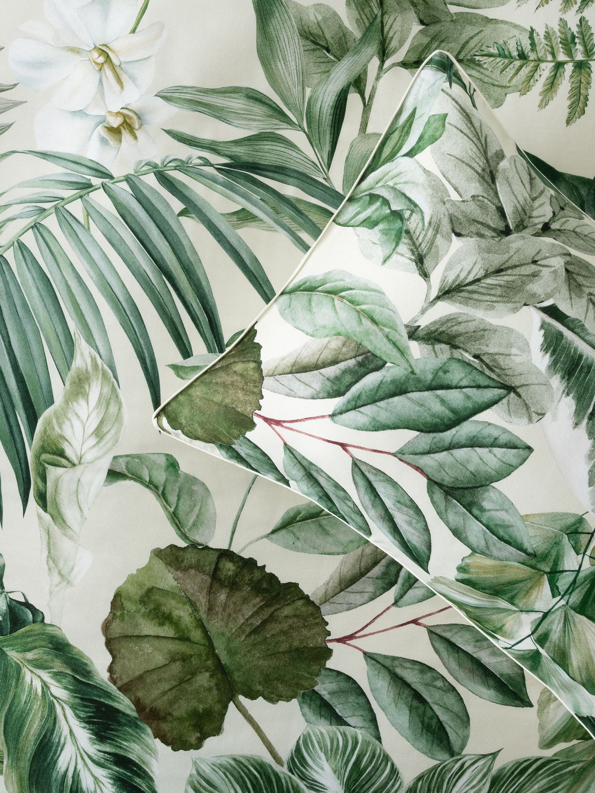 Evergreen Duvet Cover Set by Linen House - Super King (Sage)