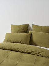 Jerome Duvet Cover Set by Linen House - Australian Super King (Olive)
