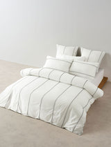 Jerome Duvet Cover Set by Linen House - Australian Super King (White)