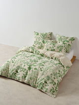 Lindy Duvet Cover Set by Linen House - Super King (Natural)