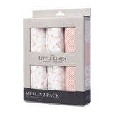 Little Linen Muslin 3pk - Ballerina Bunny - Little Linen