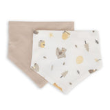 Little Linen Jersey Bib 2pk - Nectar Bear - Little Linen