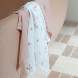 Little Bamboo Muslin Wraps 3pk - Dusty Rose - Little Bamboo