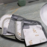 Little Linen Towelling Washer 6pk - Farmyard Lamb - Little Linen