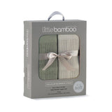 Little Bamboo Cellular Blanket 2pk - Bayleaf - Little Bamboo