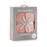 Little Bamboo Hooded Towel 2pk - Dusty Rose - Little Bamboo