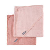 Little Bamboo Hooded Towel 2pk - Dusty Rose - Little Bamboo