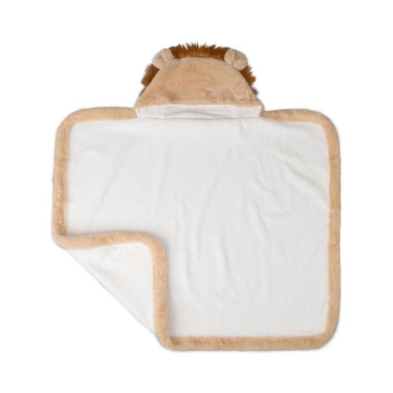 Little Linen Plush Hooded Towel - Savanna Lion - Little Linen