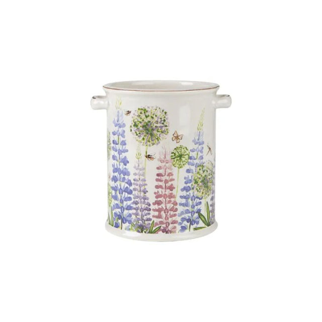 Cottage Garden Utensil Pot, 185mm tall, beautifully designed for organizing kitchen tools with rustic charm.