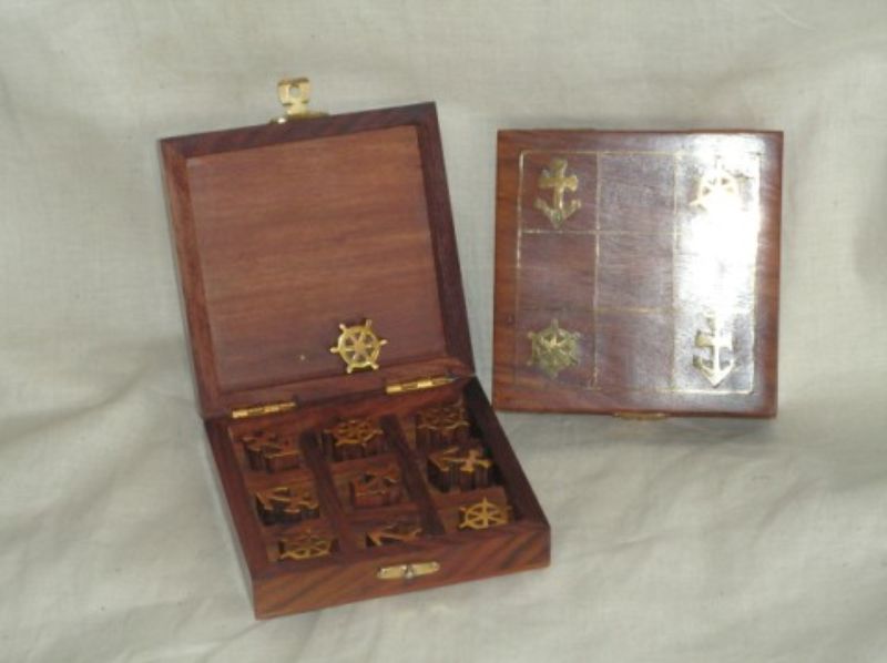 Tic Tac Toe Set - Nautical (Set In Box)