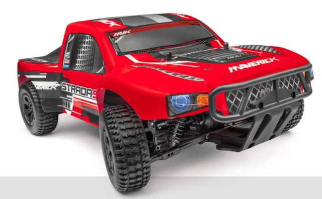 Maverick 1/10 BL Strada SC Truck: powerful RC car with brushless motor, 4WD, and advanced suspension for smooth handling.