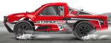 Maverick 1/10 BL Strada SC Truck with brushless motor, waterproof ESC, and 4WD for high-speed RC adventures.