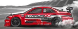 Maverick 1/10 BL Strada DC Drift RC car with brushless motor, 4WD, waterproof ESC, and advanced suspension for ultimate performance.