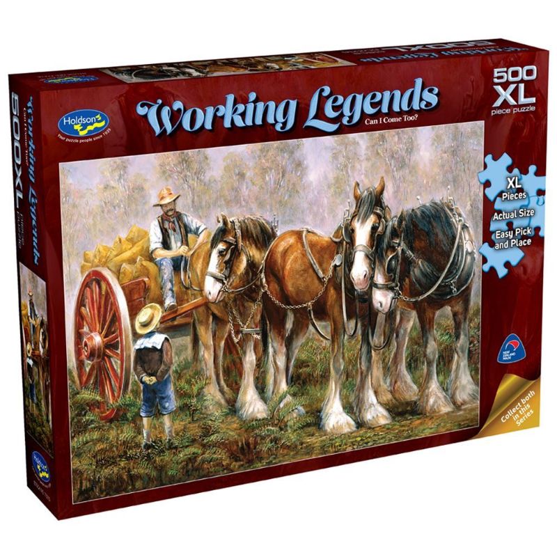 Puzzle - Working Legends 500pc XL - (Can I Come Too?)