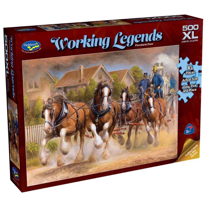 Puzzle - Working Legends 500pc XL - (Firestorm Four)