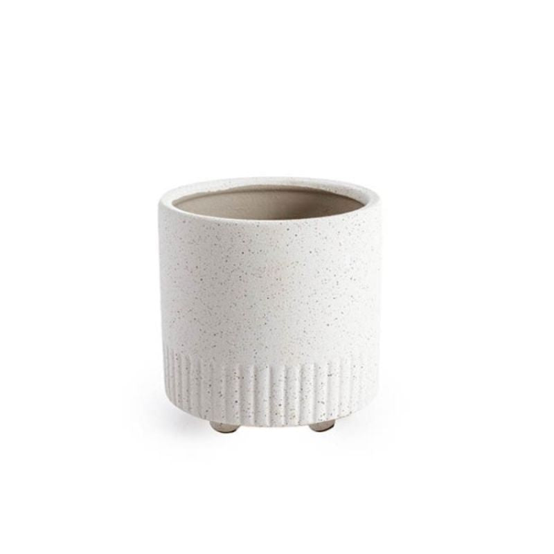 Ceramic Pot Sandy White