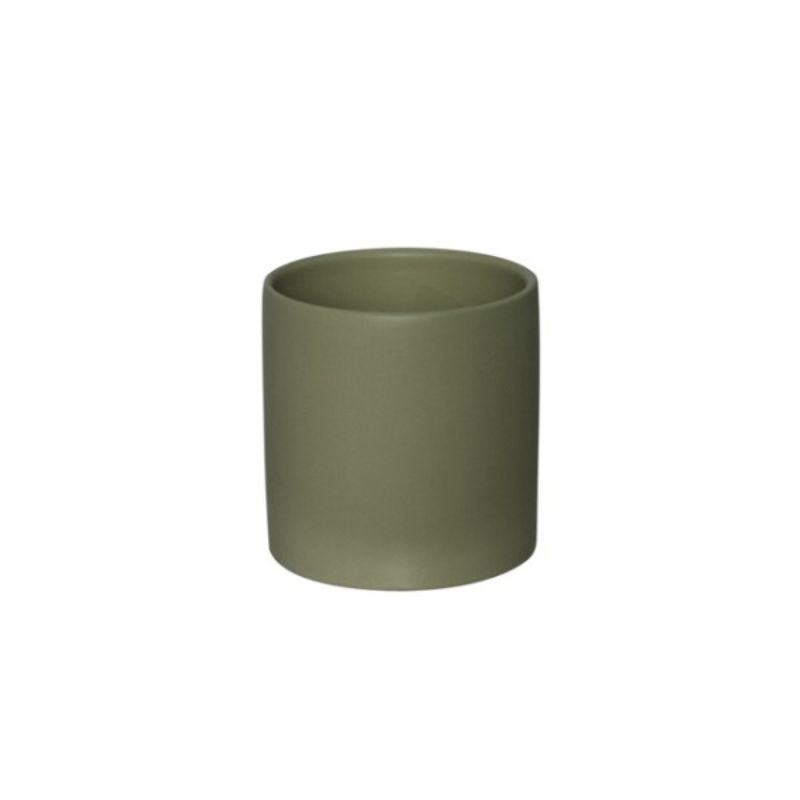 Ceramic Pot Satin Matte Moss