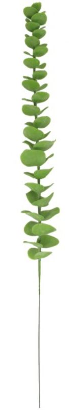 59cm tall artificial eucalyptus stem with realistic foliage, perfect for home decor and event arrangements.