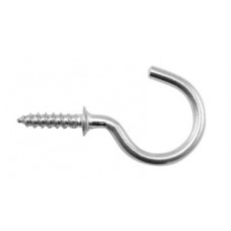 Cup Hooks Round Stainless Steel 50-pce 32mm