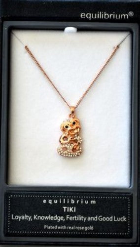 Rose Gold Plated Kiwiana -  Tiki Necklace