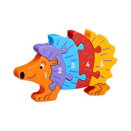 15cm Hedgehog 1-5 Wooden Jigsaw - Lanka Kade