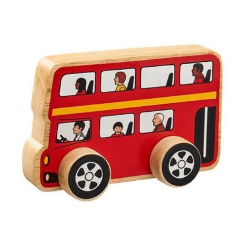 Wooden Toy - Double Decker Bus