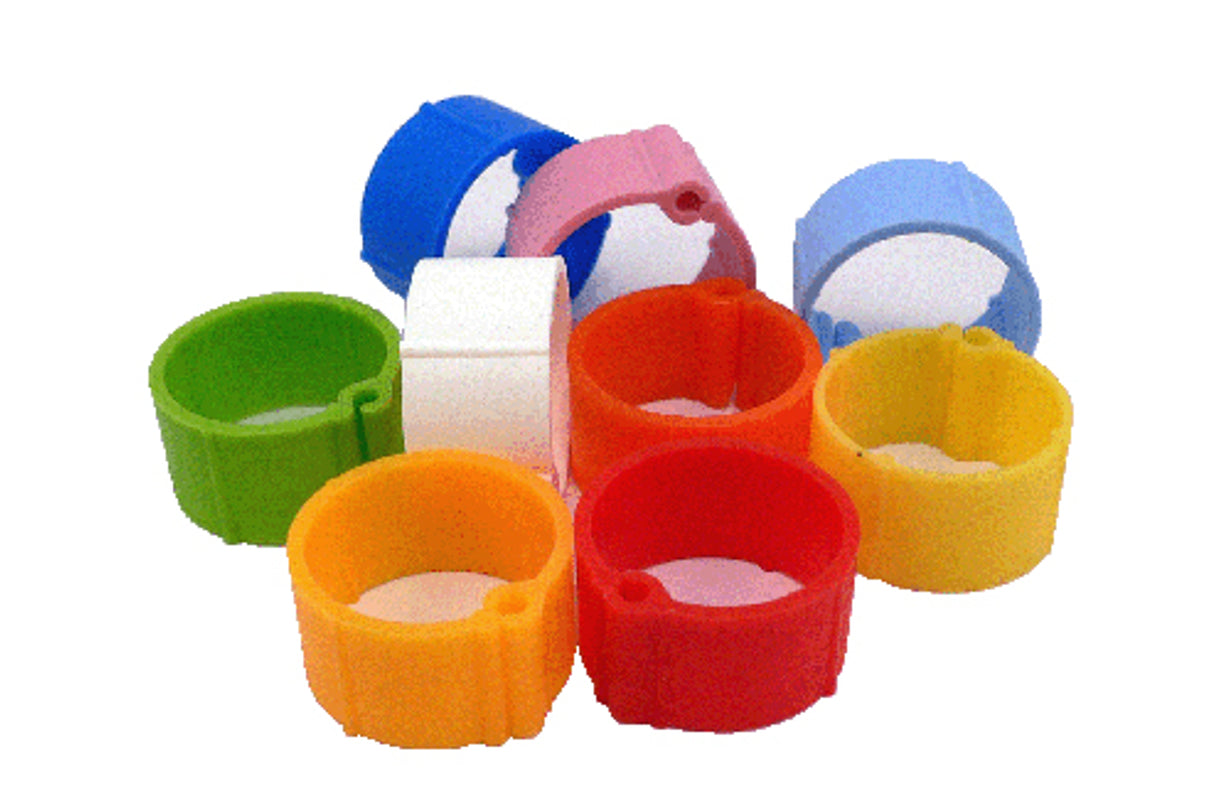 Plastic Click Leg Rings 16mm - Poultry