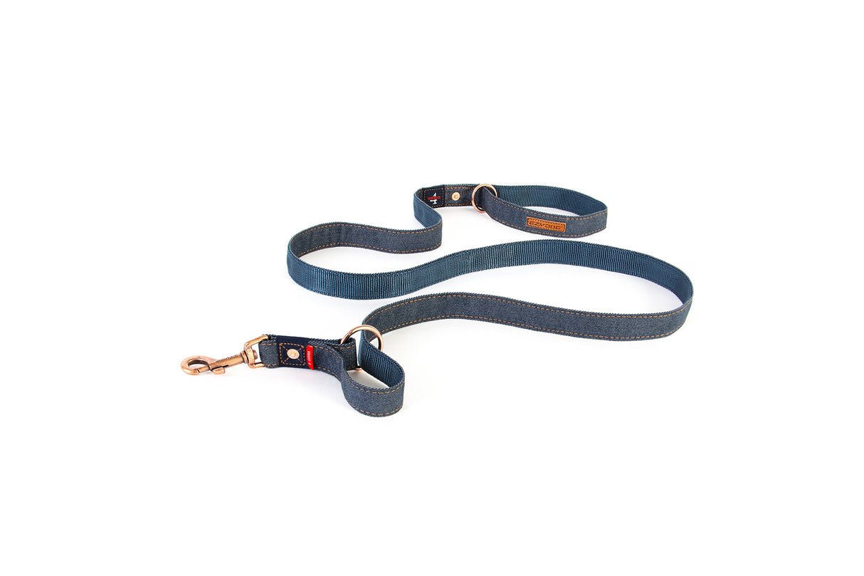 Dog Lead - EzyDog Lead Vario 4 25mm Denim