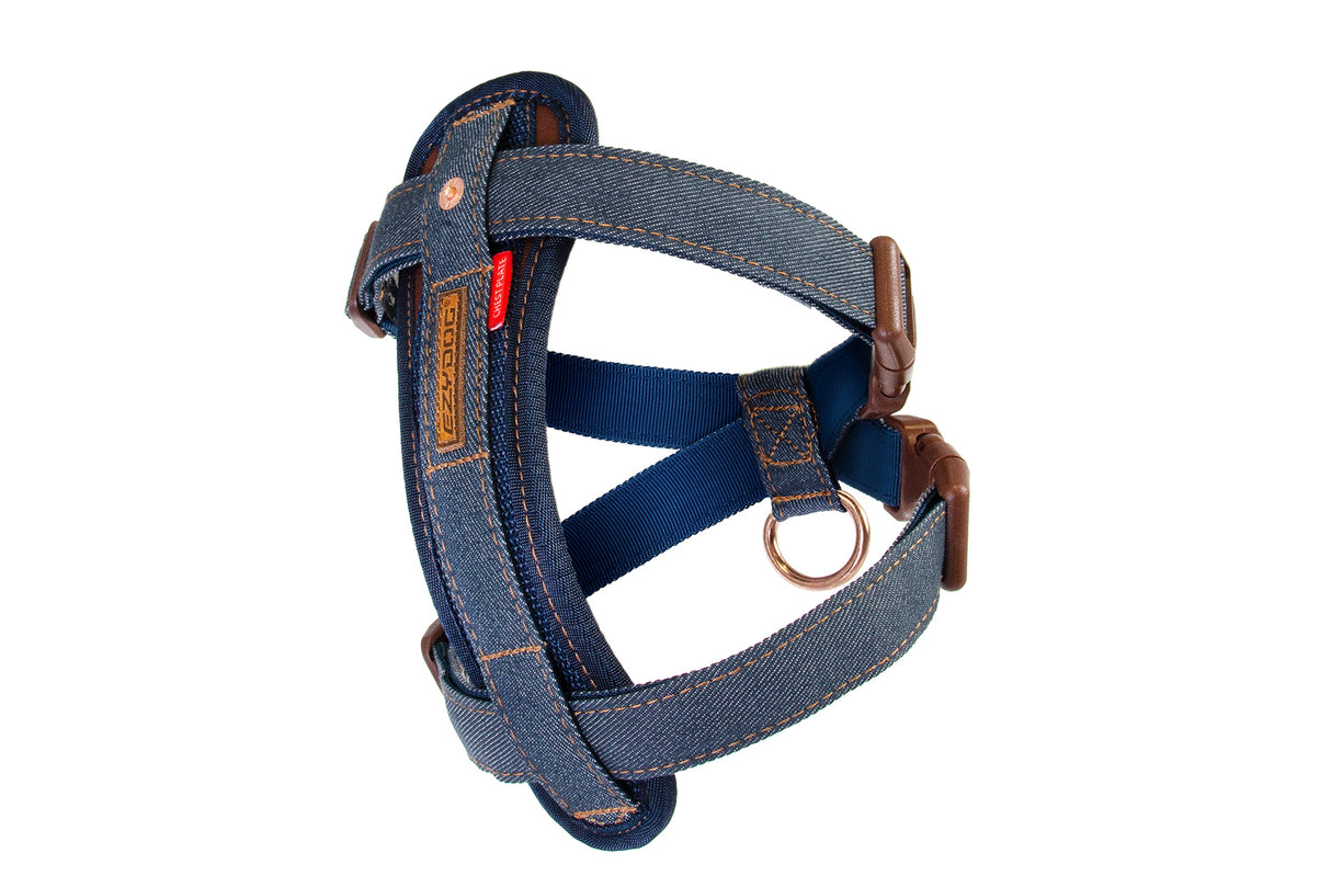 Dog Harness - EzyDog Harness Chest Plate  Medium Denim