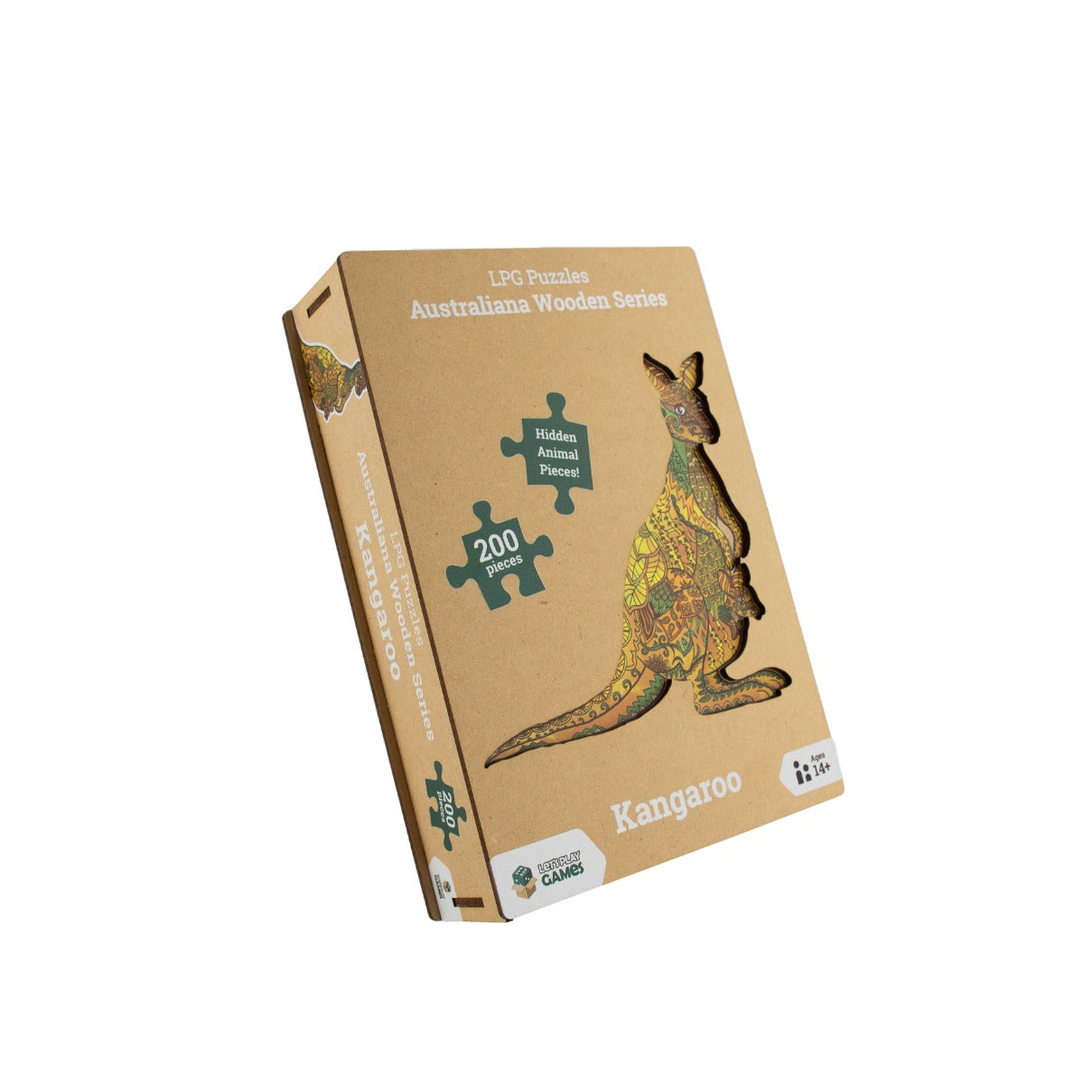 LPG Puzzles Wooden Oceania Animals Series 1 - Kangaroo