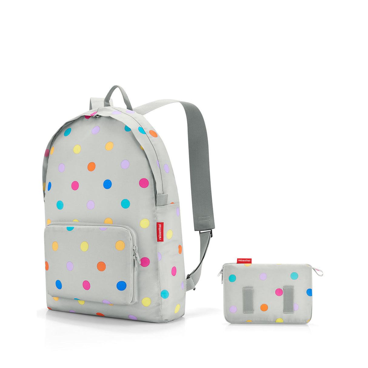 Reisenthel Mini Maxi Rucksack Stonegrey Dots