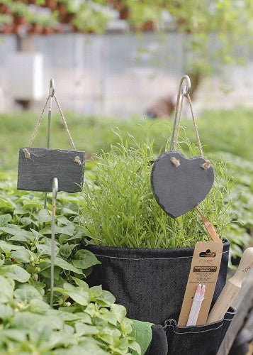 Slate Plant Label - Large 12 x 11cm (Set of 12 Assorted)