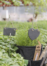 Slate Plant Label - Large 12 x 11cm (Set of 12 Assorted)