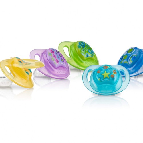 Nuby Prima Ortho Pacifiers - 0-6 Months (2 Pack - Assorted)