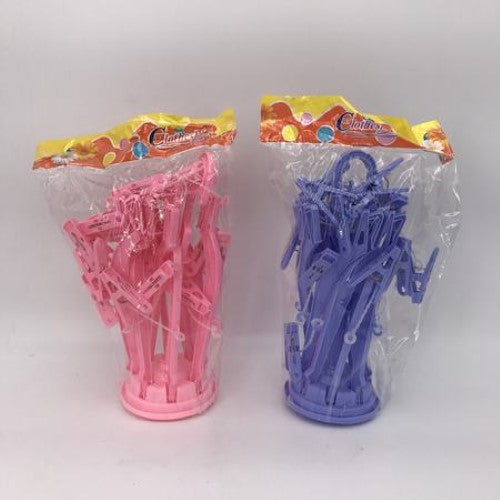 Laundry Clips Rack - Pack of 12