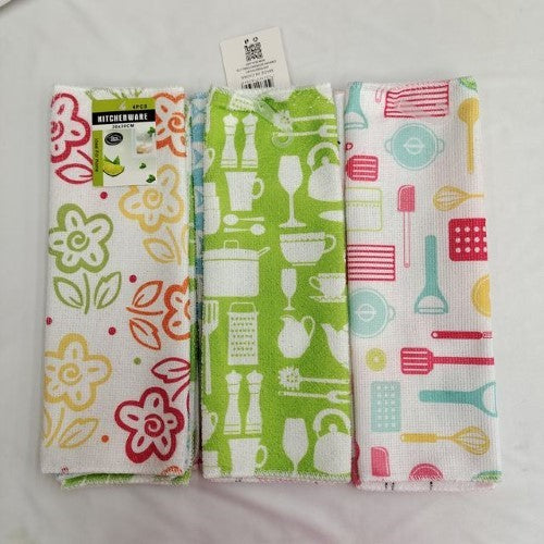 4pcs Tea Towel (30*30cm) - Pack of 12