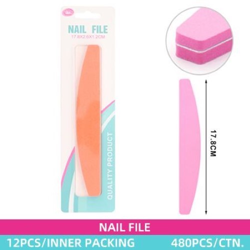 17.8cm Nail File - Pack of 12