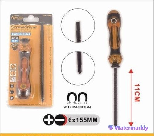 Stretching Dual-purpos Screwdriver  Phillips (6*155mm) - Pack of 12