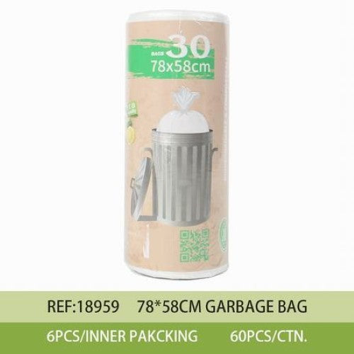 Rubbish Bag (78*58CM  30PCS) - Pack of 6