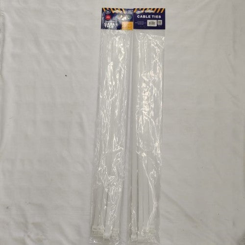 Cable Tie ( 600*12MM  10PCS,White) - Pack of 6