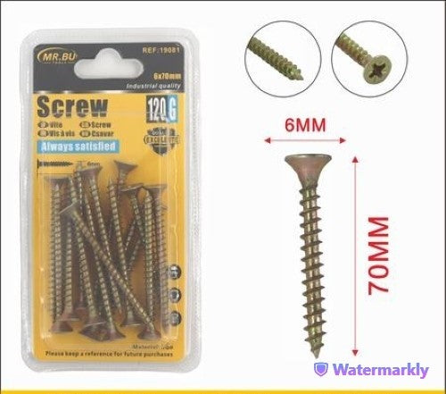 Screw (120g, 6*70mm) - Pack of 12