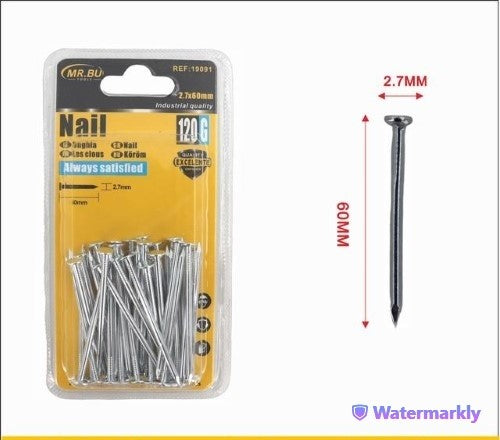 Screw(120g, 2.7*60MM) - Pack of 12
