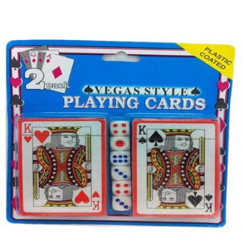 Playing Cards with 6 Dice - Pack of 12