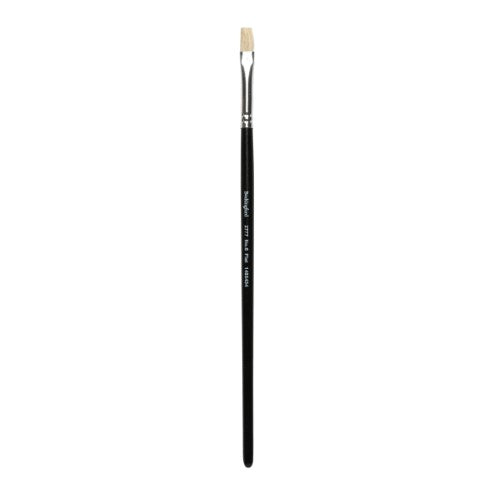 Bockingford Paint Brush 2777, Flat Size 6 (7mm) with hog hair bristles for versatile artistic techniques.